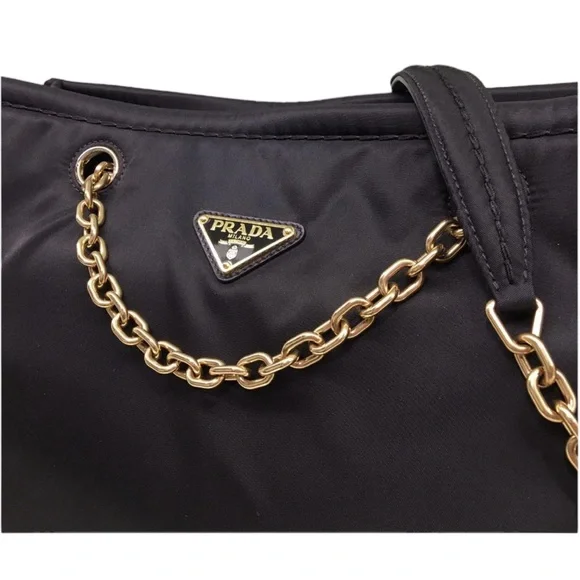 🔥 NWT! PRADA Tessuto Chain Tote W/ Authenticity Card and Dust-bag! - Picture 13 of 16